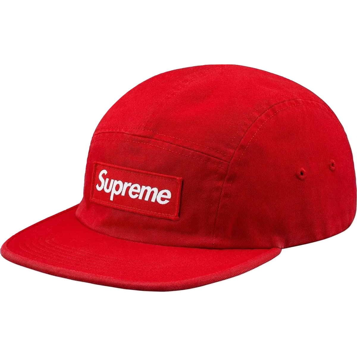 Supreme Washed Chino Twill Camp Cap - Red (FW18) Supreme
