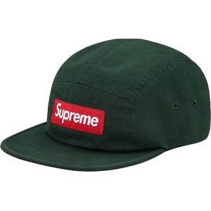 Supreme Washed Chino Twill Camp Cap - Pine Green