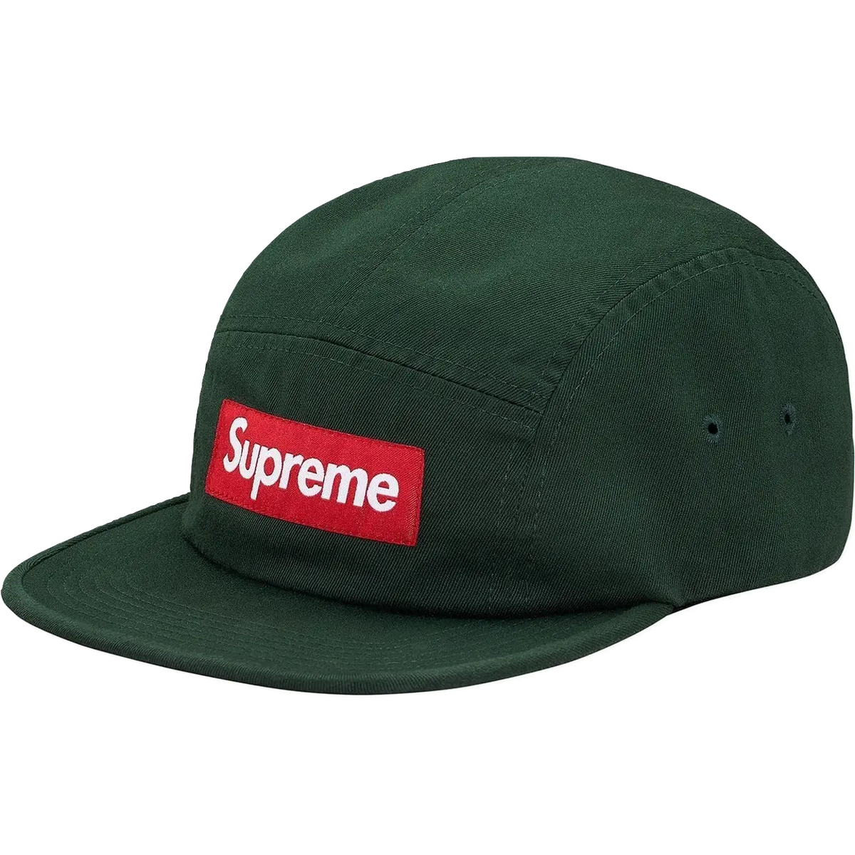 Supreme Washed Chino Twill Camp Cap - Pine Green - Used Supreme
