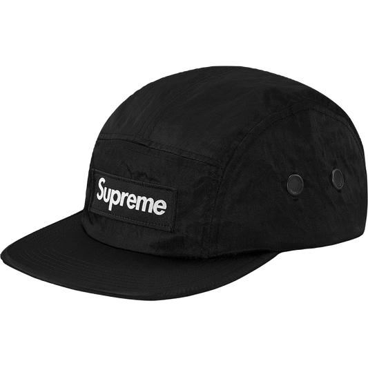 Supreme Washed Nylon Camp Cap - Black - Used
