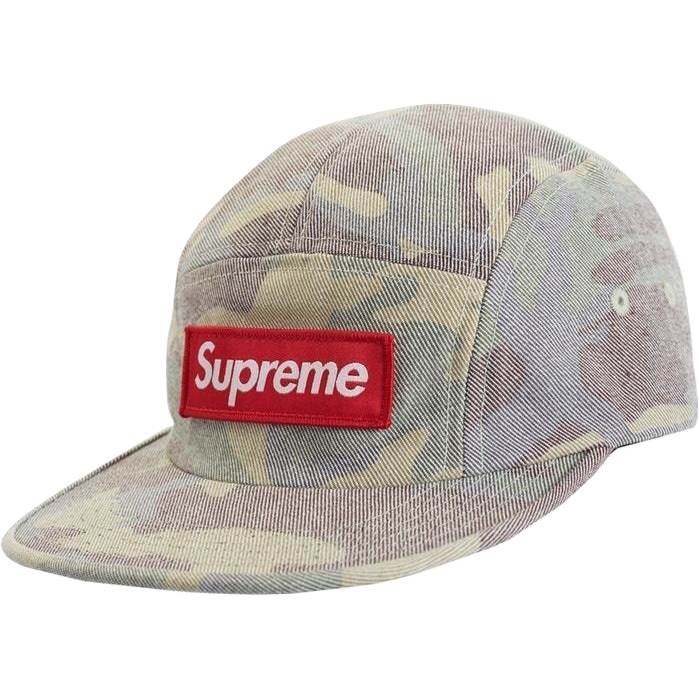 Supreme Washed Out Camo Camp Cap - Woodland Camo
