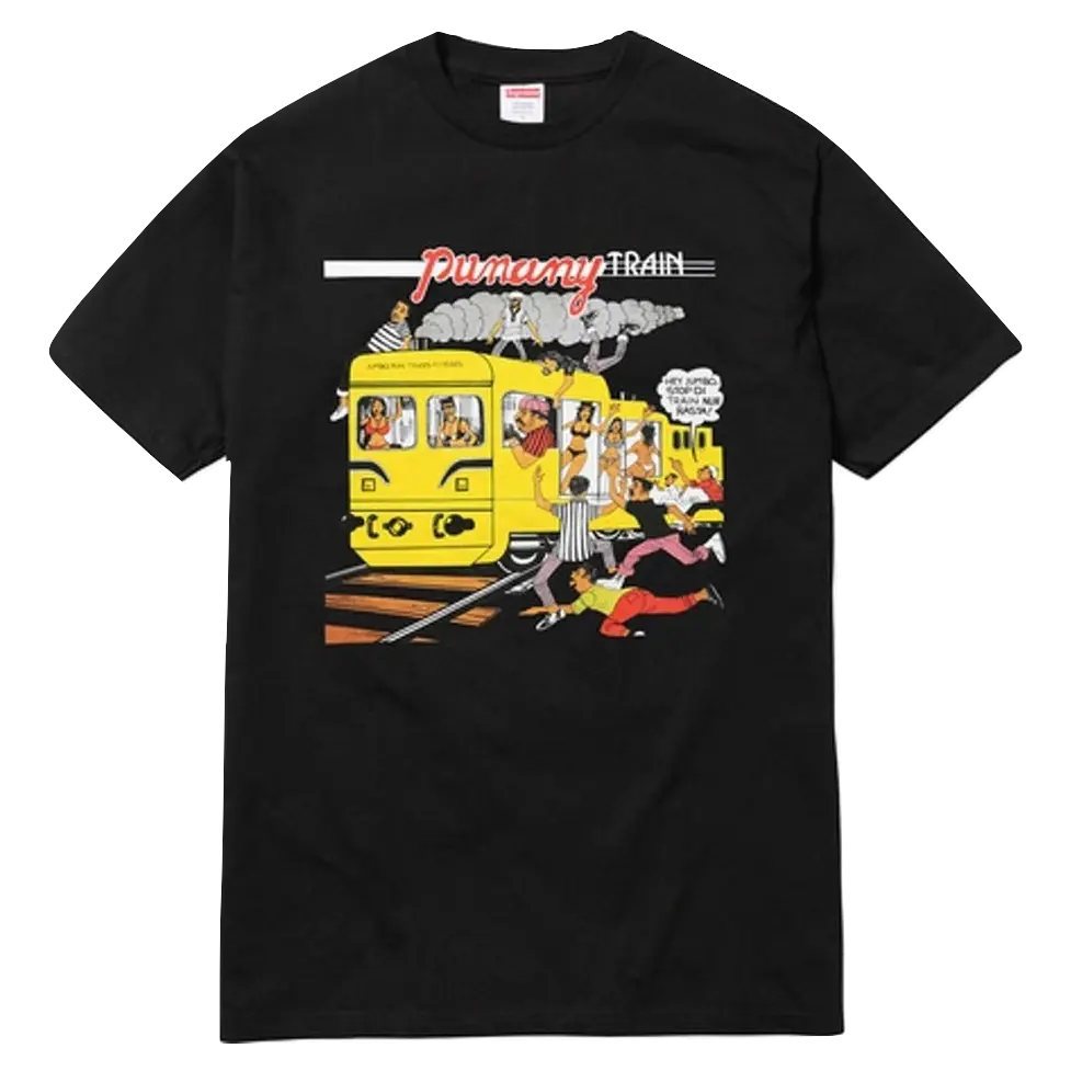 Supreme Wilfred Limonius Punany Train Tee - Black - Used Supreme