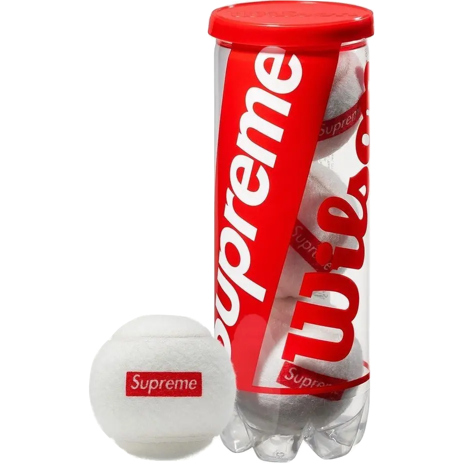 Supreme Wilson Tennis Balls - White Supreme