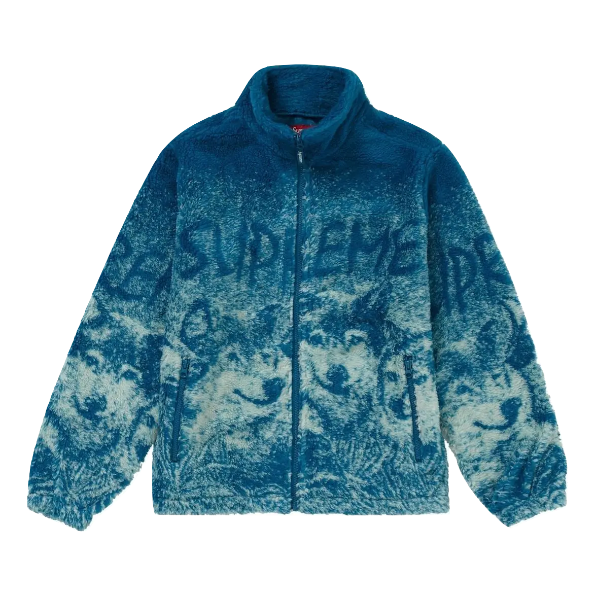 Supreme Wolf Fleece Jacket - Teal Supreme