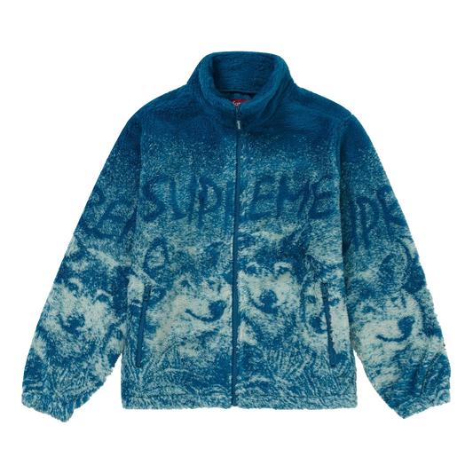 Supreme Wolf Fleece Jacket - Teal