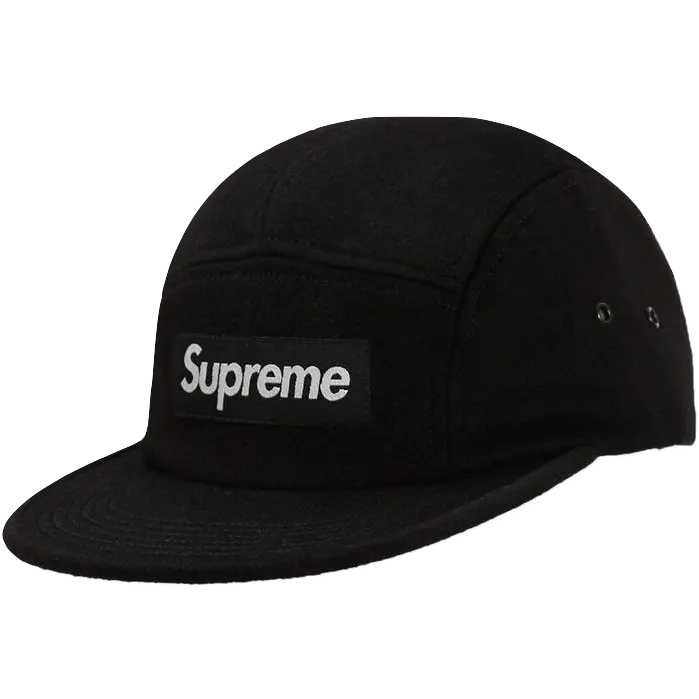 Supreme Wool Camp Cap - Black Supreme