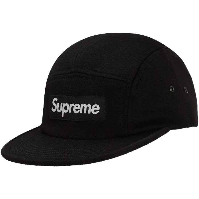 Supreme Wool Camp Cap - Black