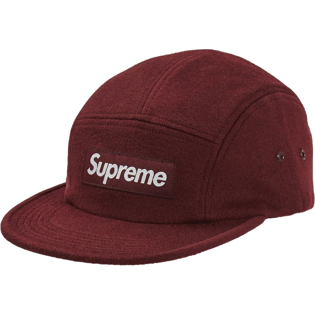 Supreme Wool Camp Cap (FW18) - Burgundy