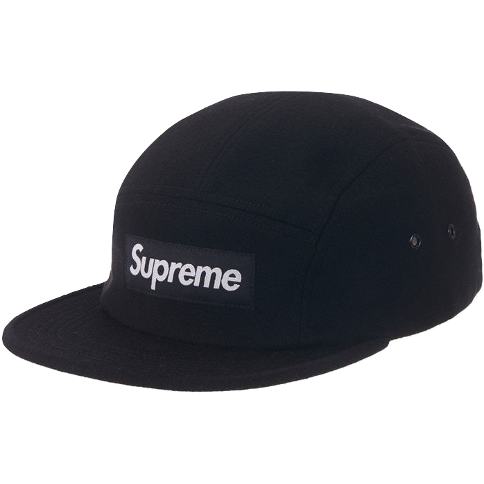 Supreme Wool Camp Cap SS19 - Black Supreme