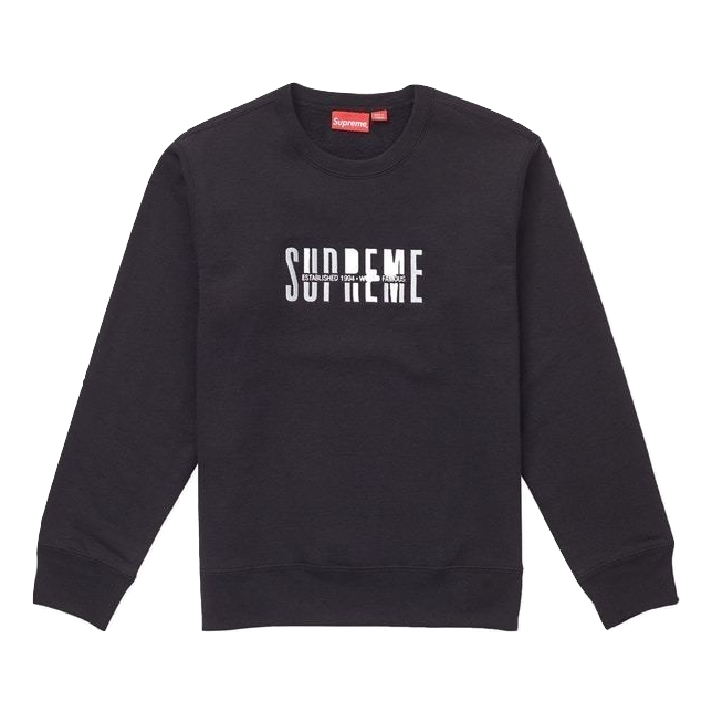 Supreme World Famous Crewneck - Black