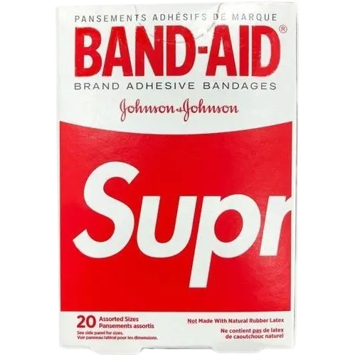 Supreme x Band Aid Adhesive Bandages (Box of 20) - Red Supreme