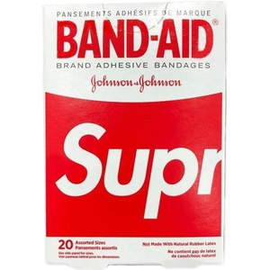 Supreme x Band Aid Adhesive Bandages (Box of 20) - Red
