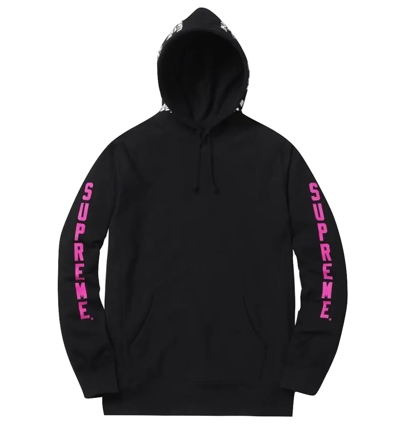Supreme x Thrasher Hooded - Black Supreme