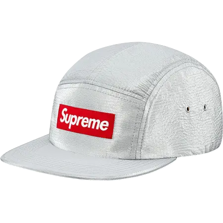 Supreme Iridescent Ripstop Camp Cap - Silver Supreme