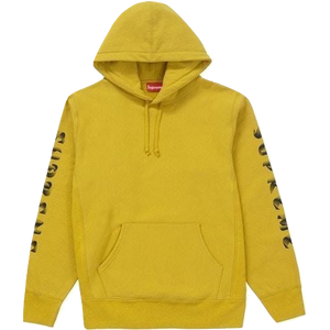 Supreme Gradient Sleeve Hooded Sweatshirt - Mustard