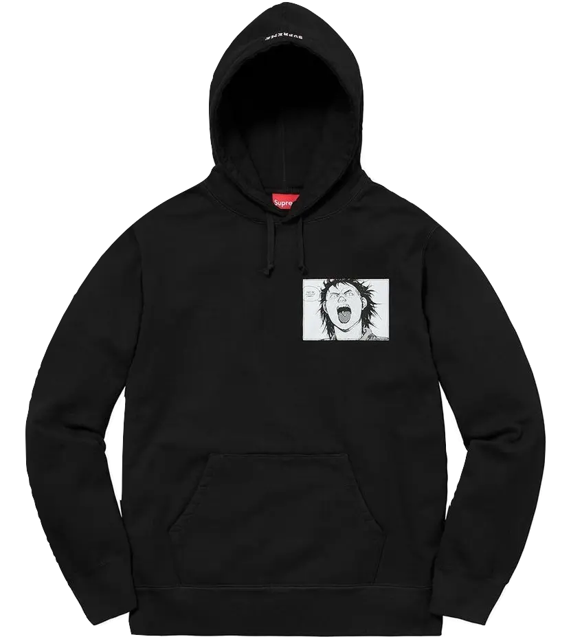 Supreme/Akira Patches Hooded Sweatshirt - Black - Used Supreme