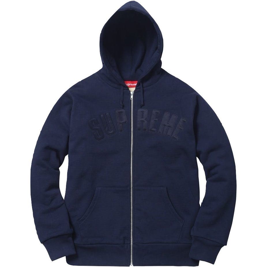 Supreme Arc Logo Thermal Zip Up Sweatshirt