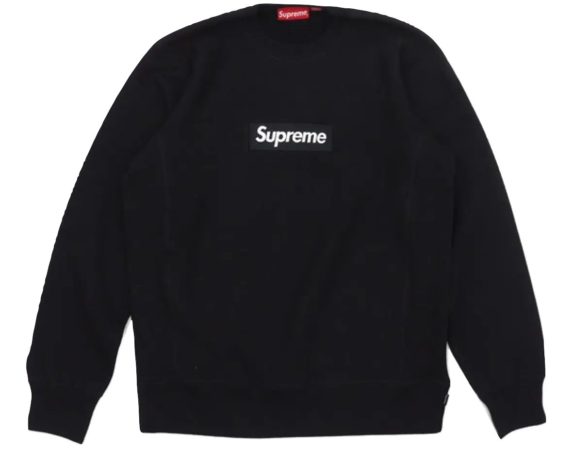 Supreme Box Logo Crewneck FW15 - Black Supreme