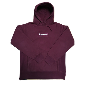 Supreme Box Logo Hooded Sweatshirt - Burgundy FW11 - Used
