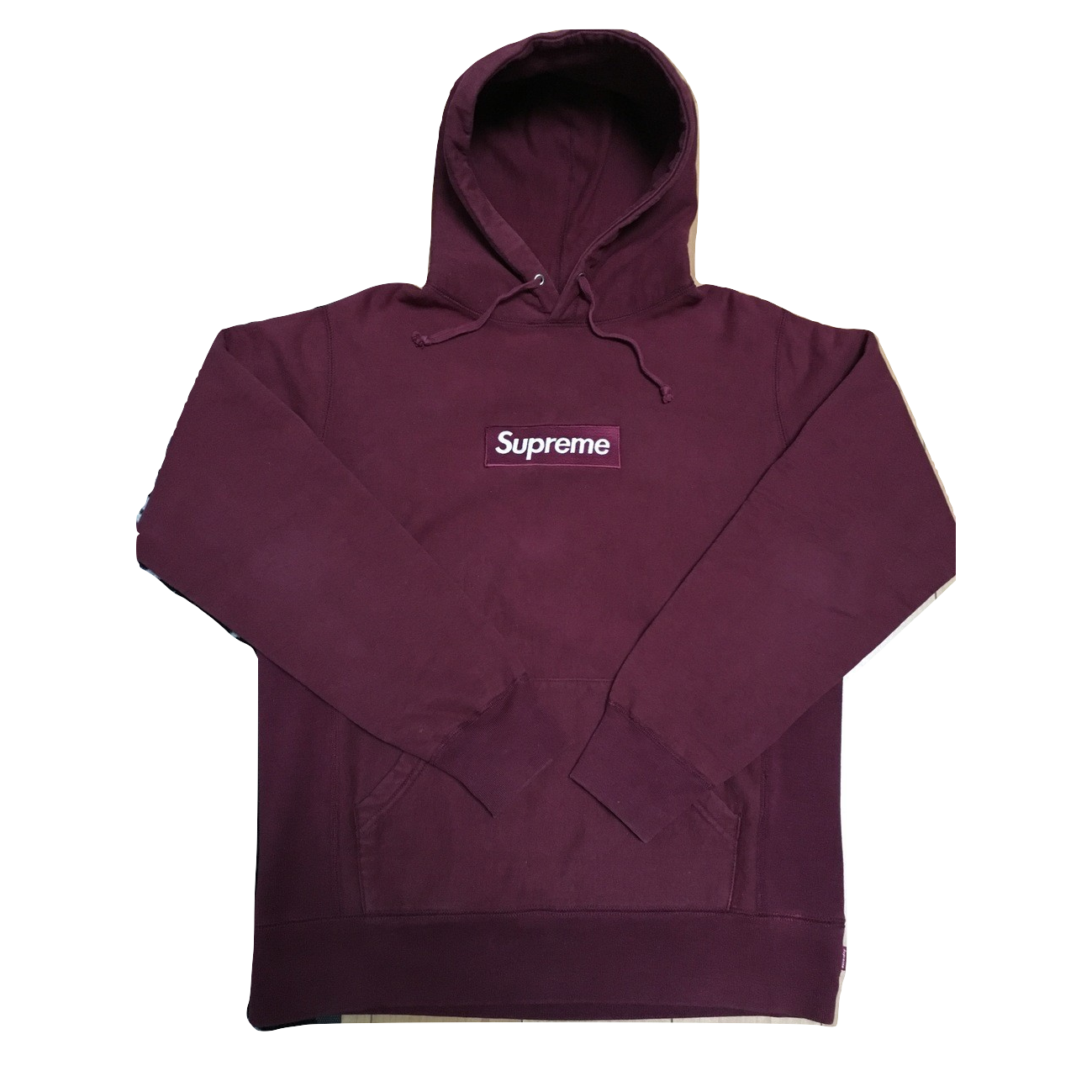 Supreme Box Logo Hooded Sweatshirt - Burgundy FW11 - Used