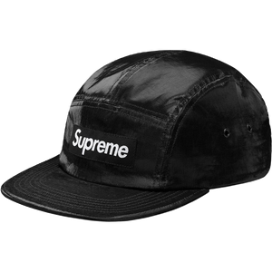 Supreme Coated Linen Camp Cap - Black