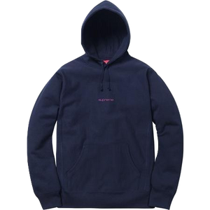 Supreme Compact Logo Hooded Sweatshirt - Navy