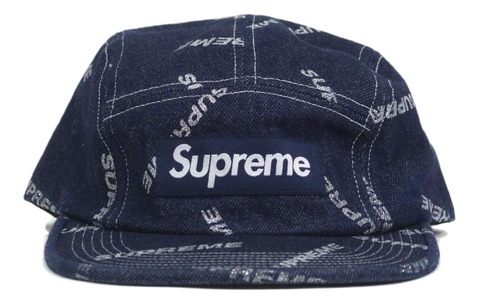 Supreme Denim Logo Camp Cap