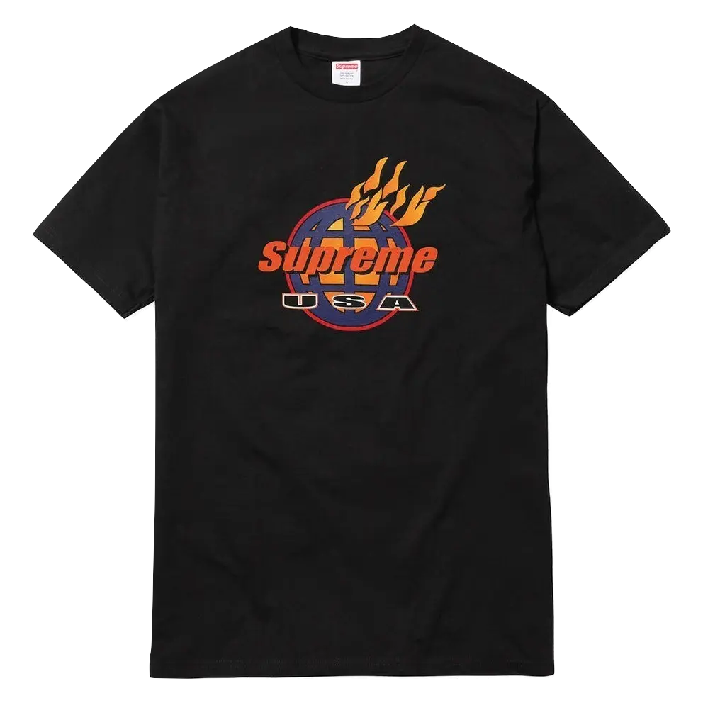 Supreme Fire Tee - Black Supreme
