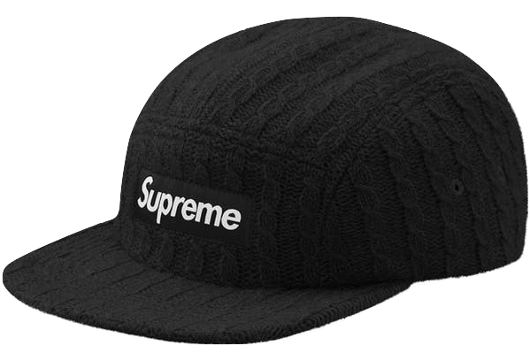 Supreme Fitted Cable Knit Camp Cap