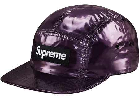 Supreme Glossy Ripstop Camp Cap - Purple