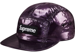 Supreme Glossy Ripstop Camp Cap - Purple