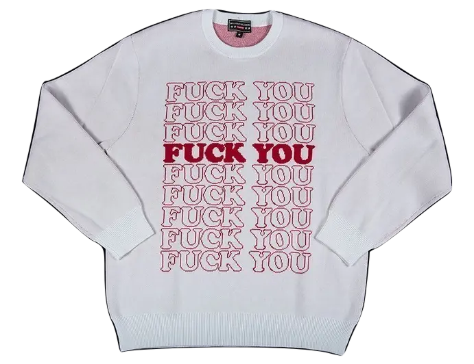 Supreme/HYSTERIC GLAMOUR F*** You Sweater Supreme