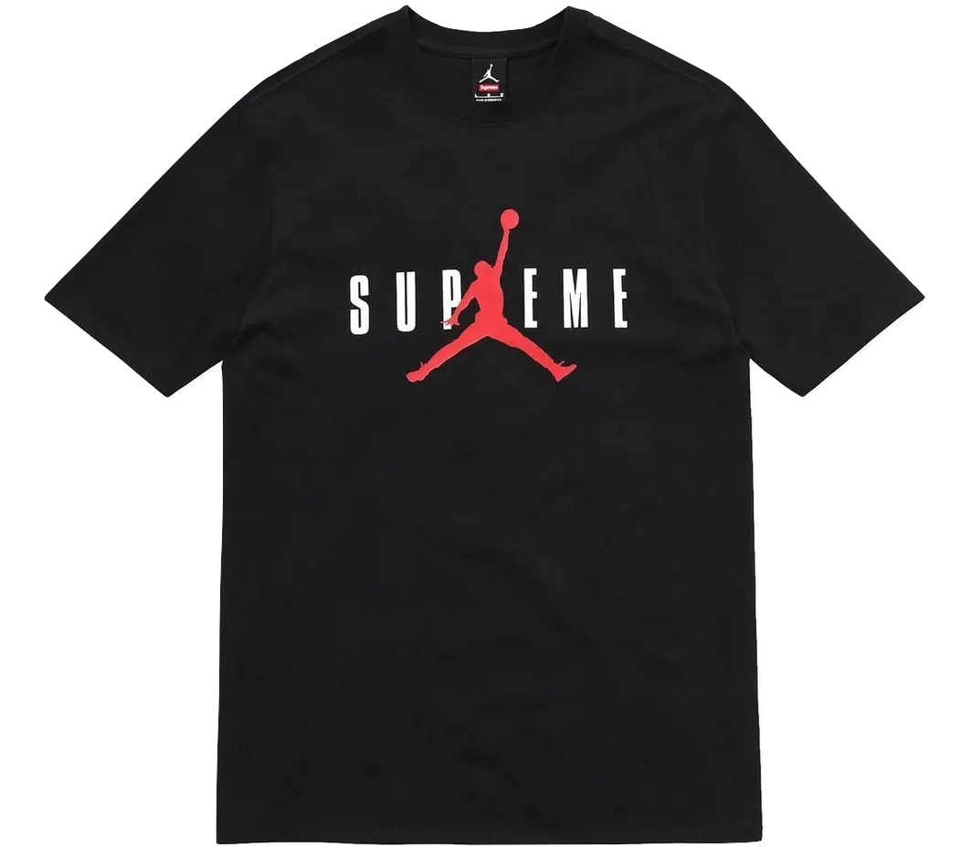 Supreme/Jordan Tee - Black Supreme