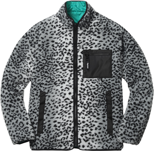 Supreme Leopard Fleece Reversible Jacket - White