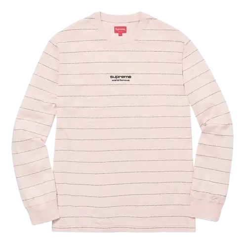Supreme Logo Stripe L/S Top Supreme