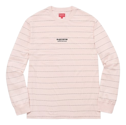 Supreme Logo Stripe L/S Top
