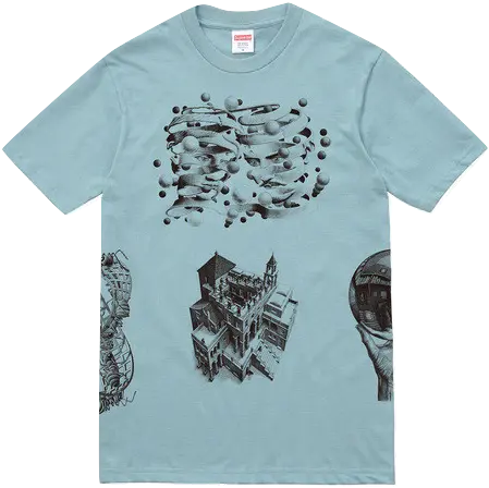 Supreme/MC Escher Collage Tee - Slate Supreme