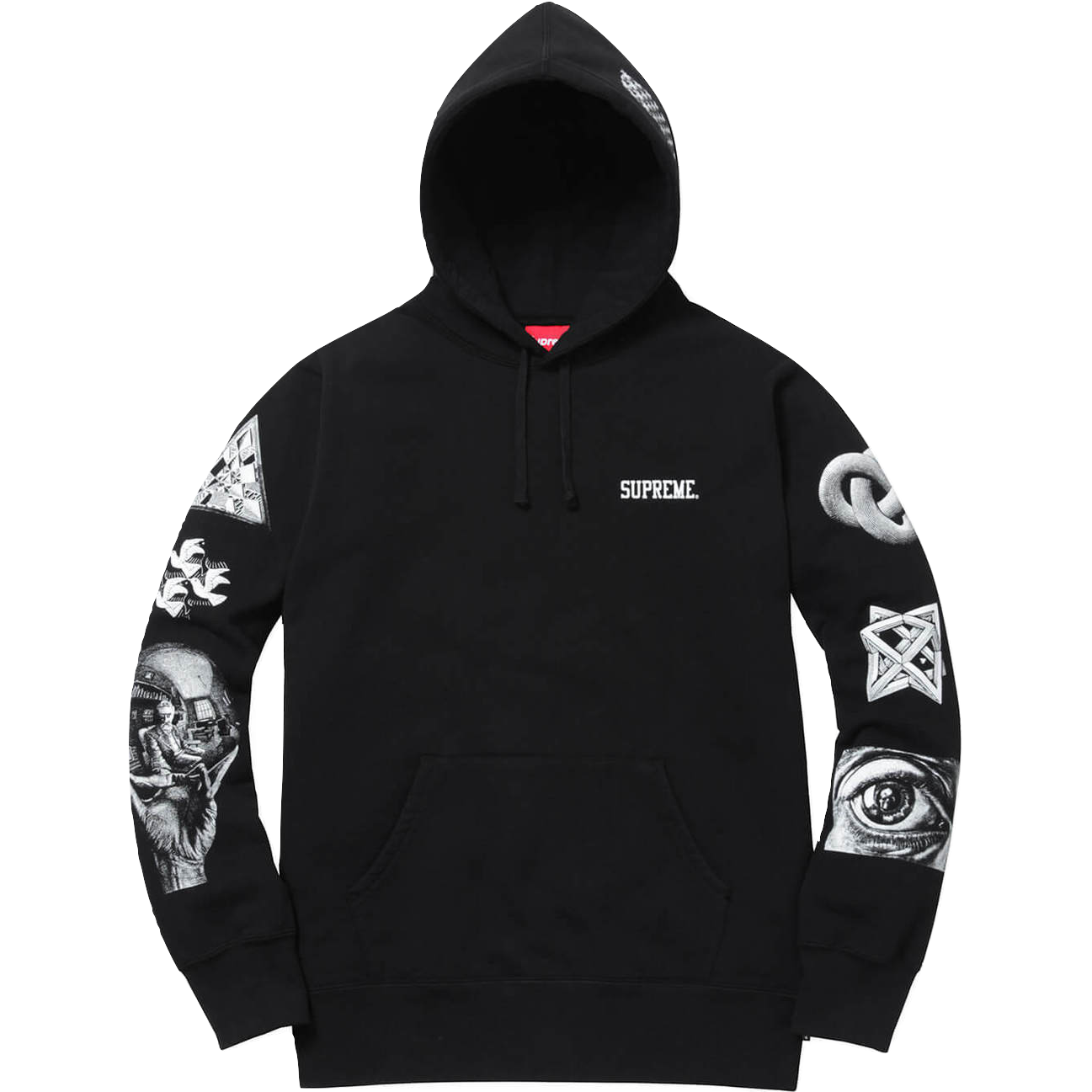 Supreme MC Escher Hoodie Black Grails SF