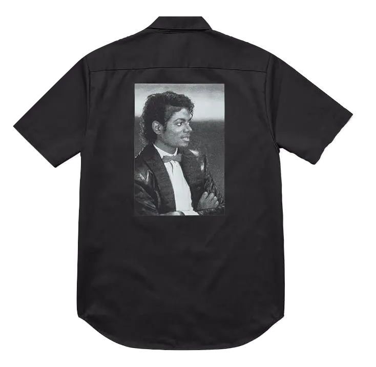 Supreme/Michael Jackson S/S Work Shirt - Black Supreme