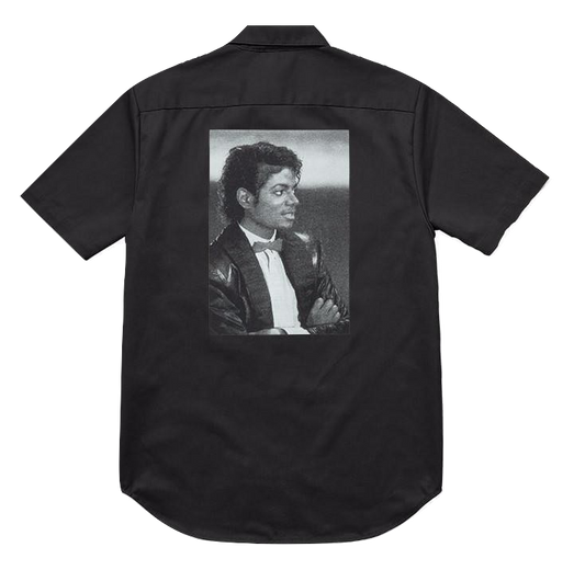 Supreme/Michael Jackson S/S Work Shirt - Black - Used