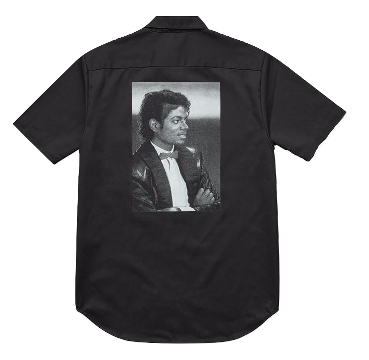 Supreme/Michael Jackson S/S Work Shirt - Black - Used