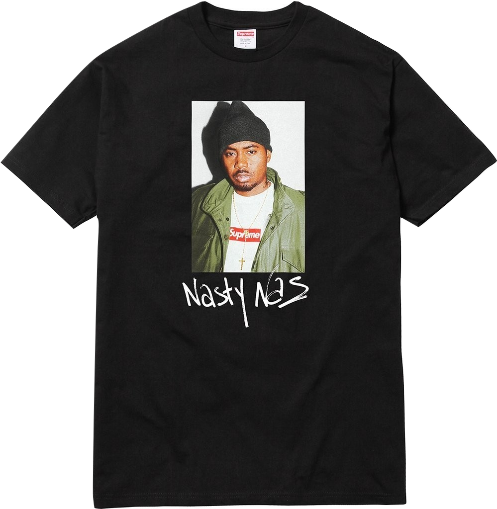 Supreme Nas Tee - Black - Used