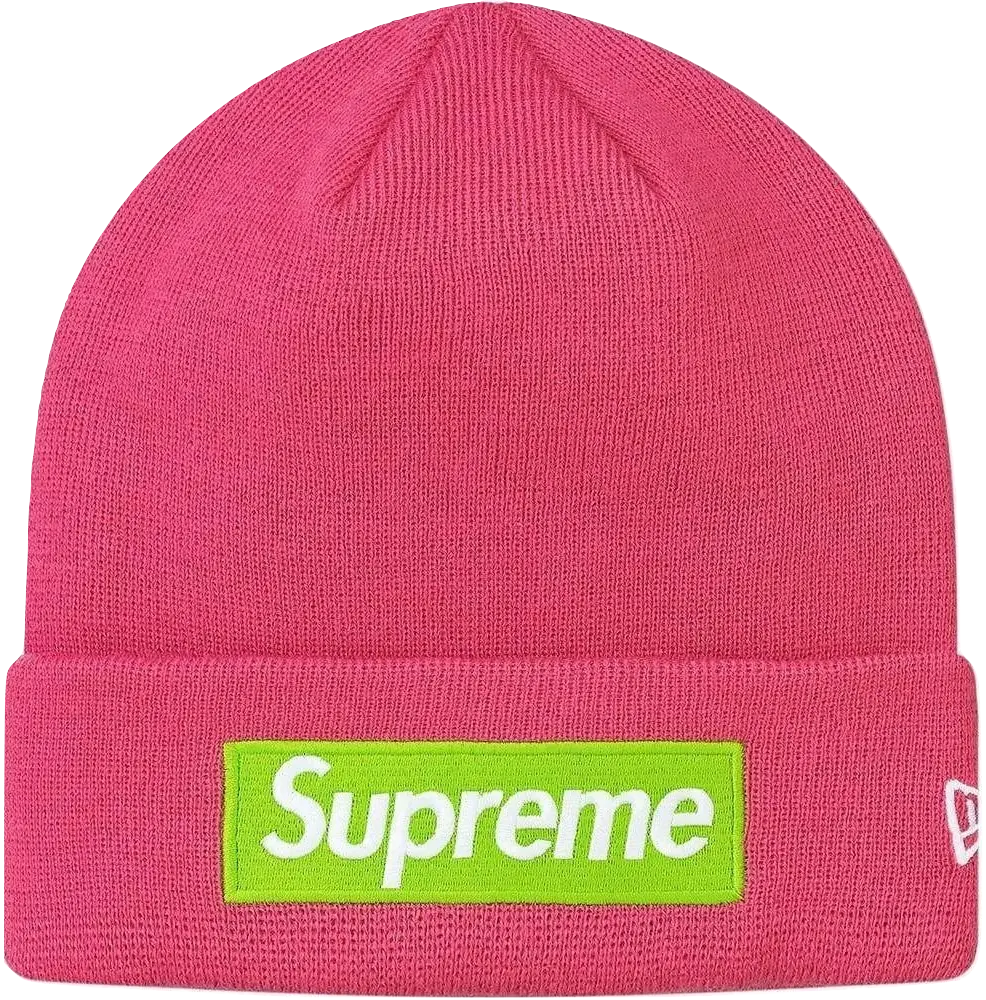 Supreme New Era Box Logo Beanie (FW17) Magenta Supreme