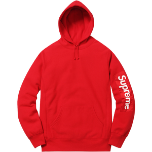 Supreme Sleeve Patch Hooded Sweatshirt - Red - Used