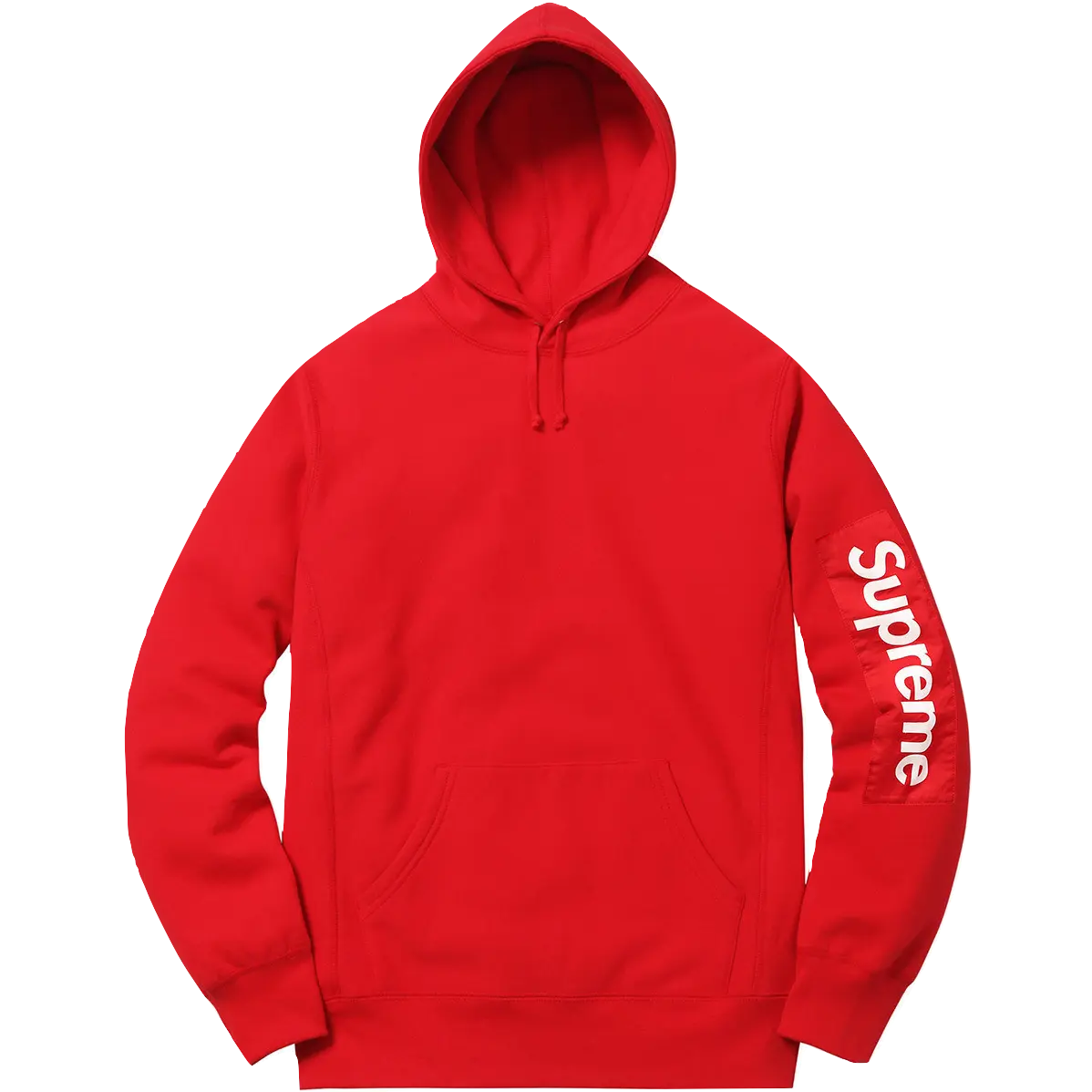 Supreme Sleeve Patch Hooded Sweatshirt - Red Supreme