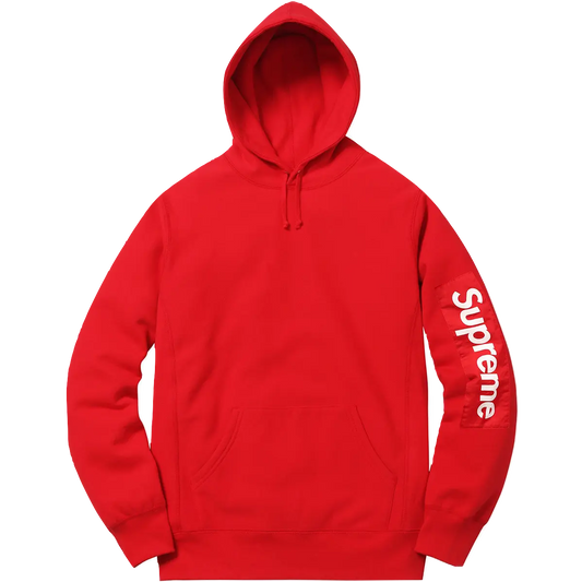 Supreme Sleeve Patch Hooded Sweatshirt - Red Supreme