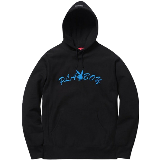 Supreme/Playboy Hooded Sweatshirt - Black - Used