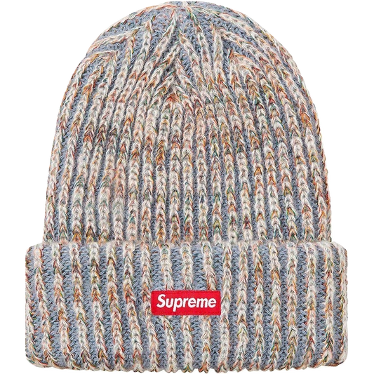 Supreme Rainbow Knit Loose Gauge Beanie - Light Blue Supreme