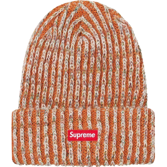 Supreme Rainbow Knit Loose Gauge Beanie - Rust Supreme