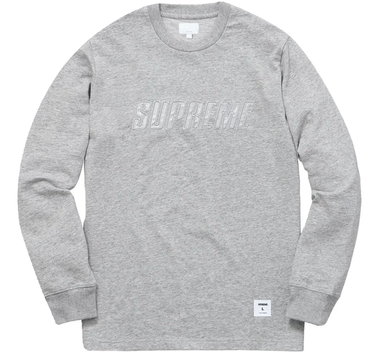 Supreme Reflective L/S Top - HTH Grey Supreme